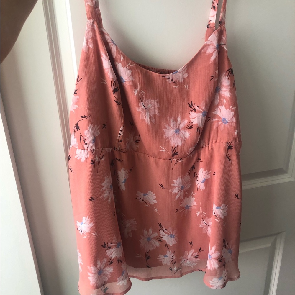 Torrid Camisole Pink Floral Print NEW w/out tag